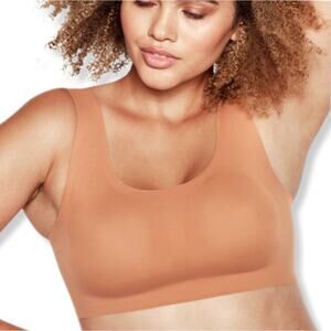 Bali Women Bralette Bra Tan Sz 3X  Comfort Revolution Easylite Seamless NEW